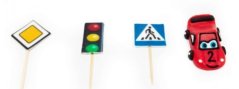 Cukrová dekorace auto a značky