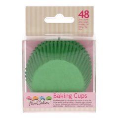 Cukrářské košíčky, 50x32mm Grass Green, FunCakes, 48ks