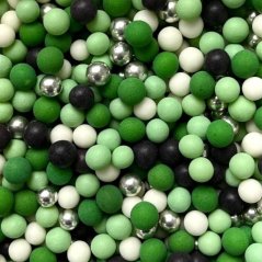 Fotbalové cukrové zdobení – perly 10 mm Football Spirit
