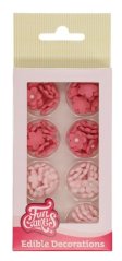 FunCakes Cukrové kytičky růžové mini - 64 ks